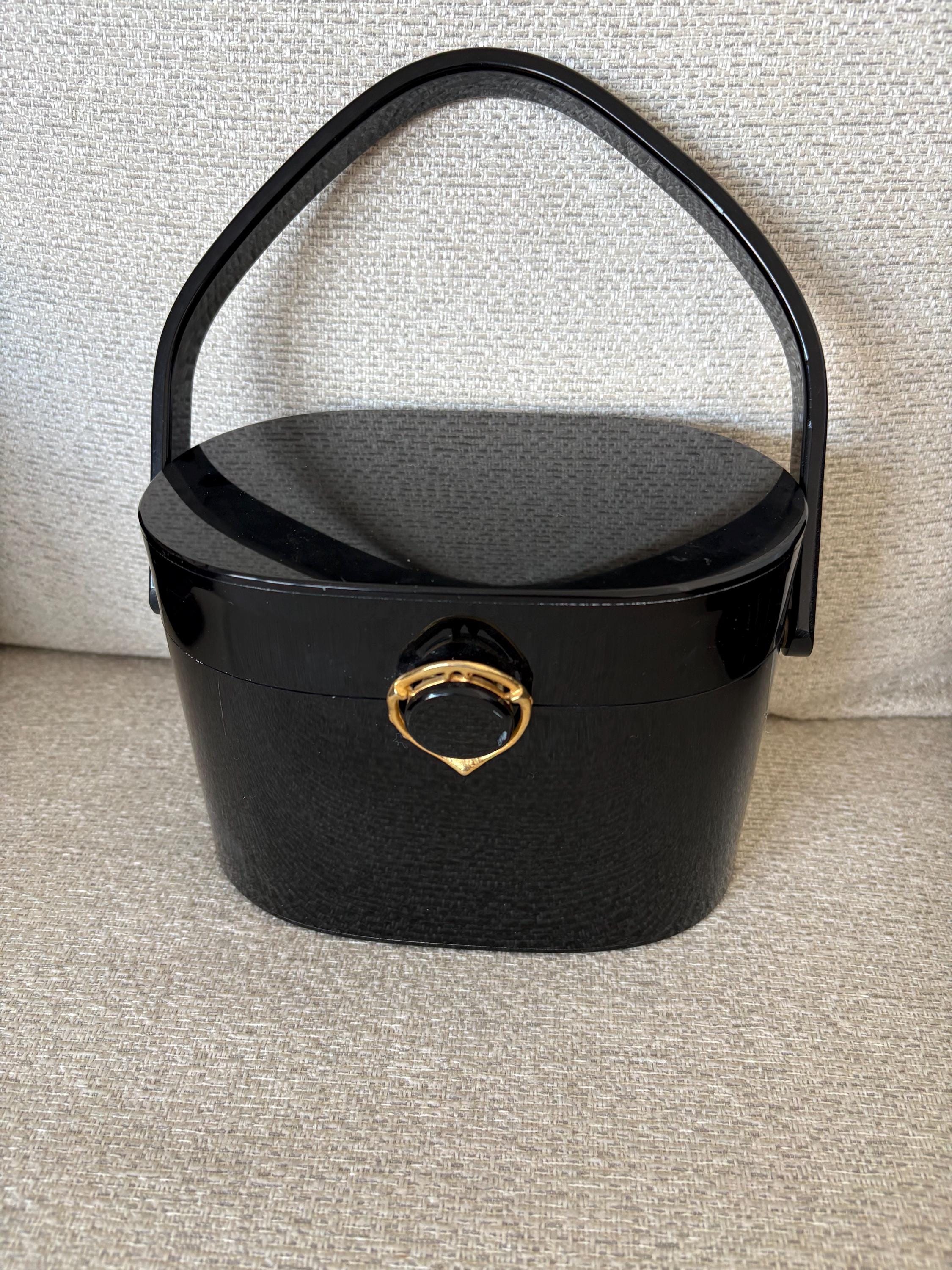 Black Lucite Purse - Etsy