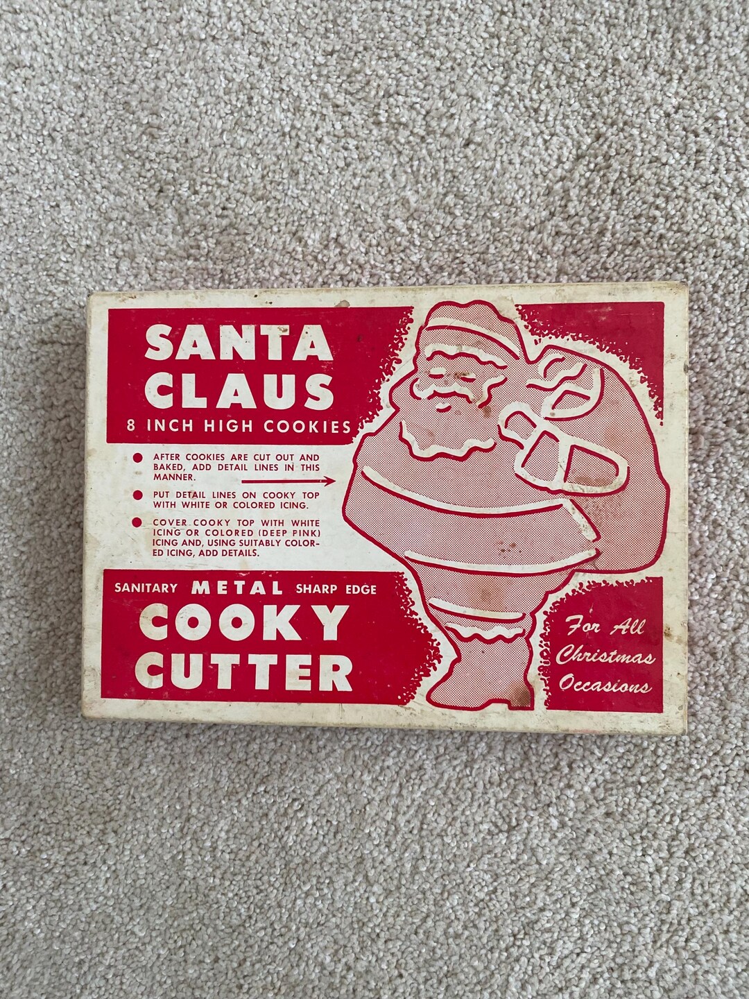 Vintage Santa Cookie Cutter in Original Box - Etsy
