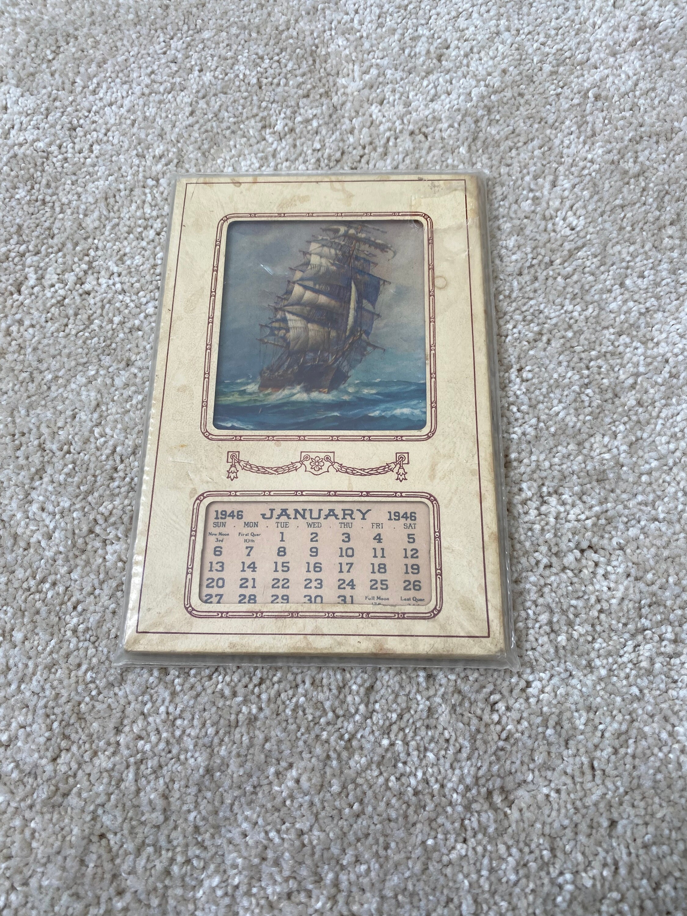 オリジナル年間カレンダー 1946 Yearly Calendar