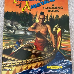 Libro da colorare degli indiani d'America d'epoca