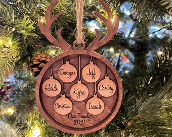 Heirloom Ornament Big Radish Wooden Christmas Ornament Finished Wood Cut Out Personalized Ornament