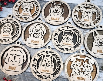 Personalized Dog Breed Ornament | Custom Pet Christmas Decoration