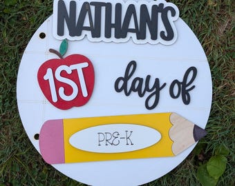 Personalized School Sign | First, Last, 100th Day, All Grades (Name)