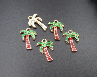 6 pcs Tibet silver Palm Tree Charms 21x20mm DIY Jewellery Making crafts