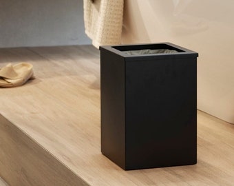 Black Modern Bathroom Bin DELLA, Bathroom rubbish basket, dustbin, trashcan