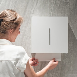 Portarotolo di carta per asciugamani di carta commerciali a parete, dispenser multipiega a Z per asciugamani di carta piegati a Z, dispenser per asciugamani di carta piegati a Z