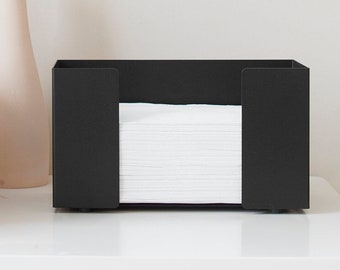 Elegante dispenser per asciugamani di carta nero, contenitore ergonomico per asciugamani di carta, moderno porta asciugamani di carta C-Fold, asciugamani di carta C-Fold CRESTO