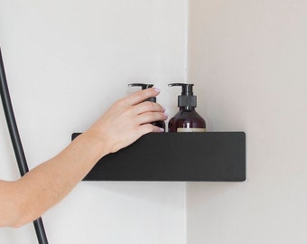 Black DOCIA Shower Shelf