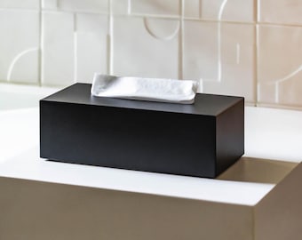 Black Stainless Steel Tissue Box Cover, Wallmounted / Freestanding Towel Paper Dispenser, Napkin holder CODAR