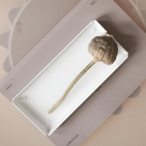 Weißes Waschtischtablett Kleine Aufbewahrungsuhr Tablett edc Tablett Badezimmertablett modernes Design Tablett Dabstory Schlüsselablage Stifteablage Organisation Badezimmer Tablett