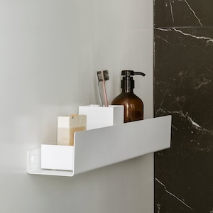 Minimalistische moderne DOCIA doucheplank, wit