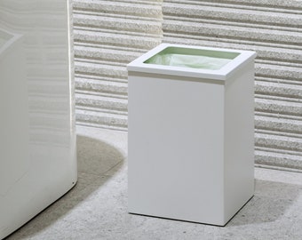 White Modern Bathroom Bin DELLA, Bathroom rubbish basket, dustbin, trashcan