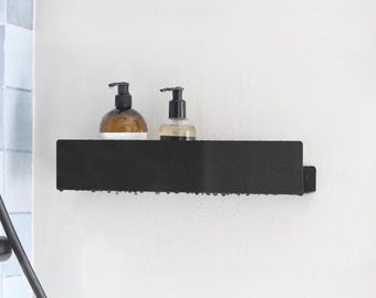 DOCIA - Estante de ducha minimalista moderno, negro