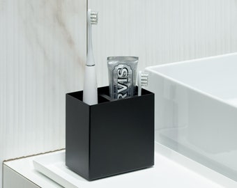 Modern Black cup for  electric toothbrushes ETRICO,  Electric Toothbrush Holder, bathroom accessories, bath cup, dabstory