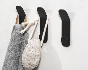 Matt Schwarzer Wandhaken - Moderner Minimalistischer Handtuchhaken, Robe, Leinenhaken, TESU