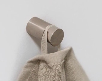 Brushed stainless steel Towel Hook - Wall Mounted Towel Holder, YUZO
