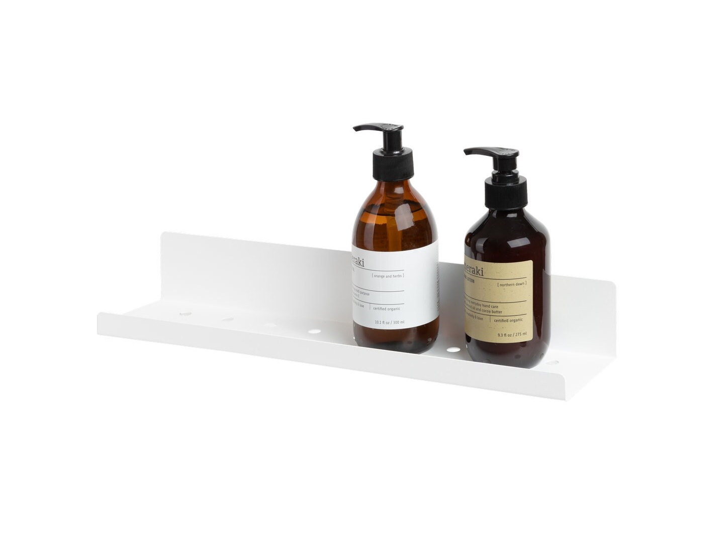 Self Adhesive Shower Shelf Easy, Non-invasive Installation White FAVIO 