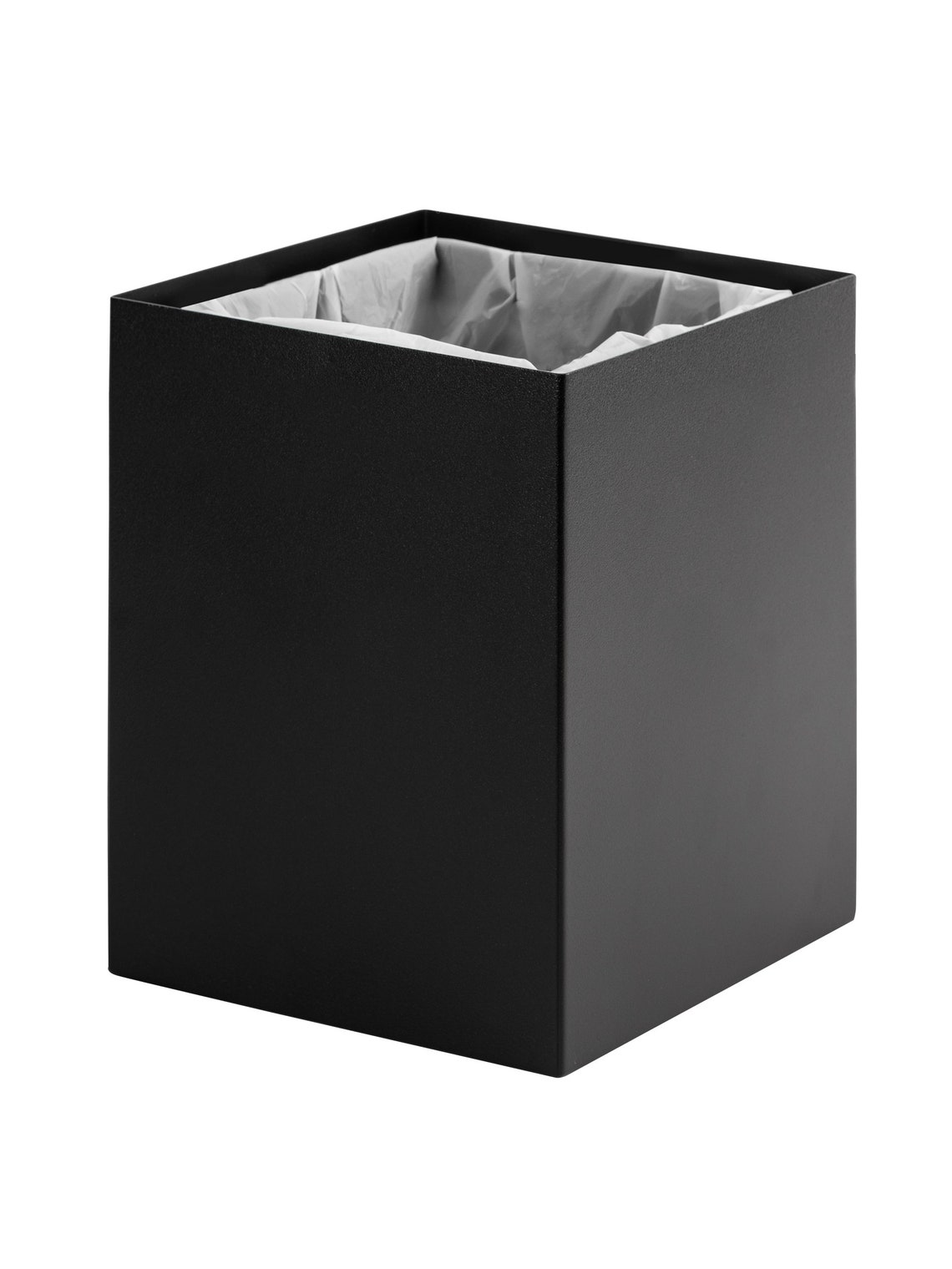 Small Black Modern Bathroom Bin PICO Bathroom Rubbish Basket Etsy