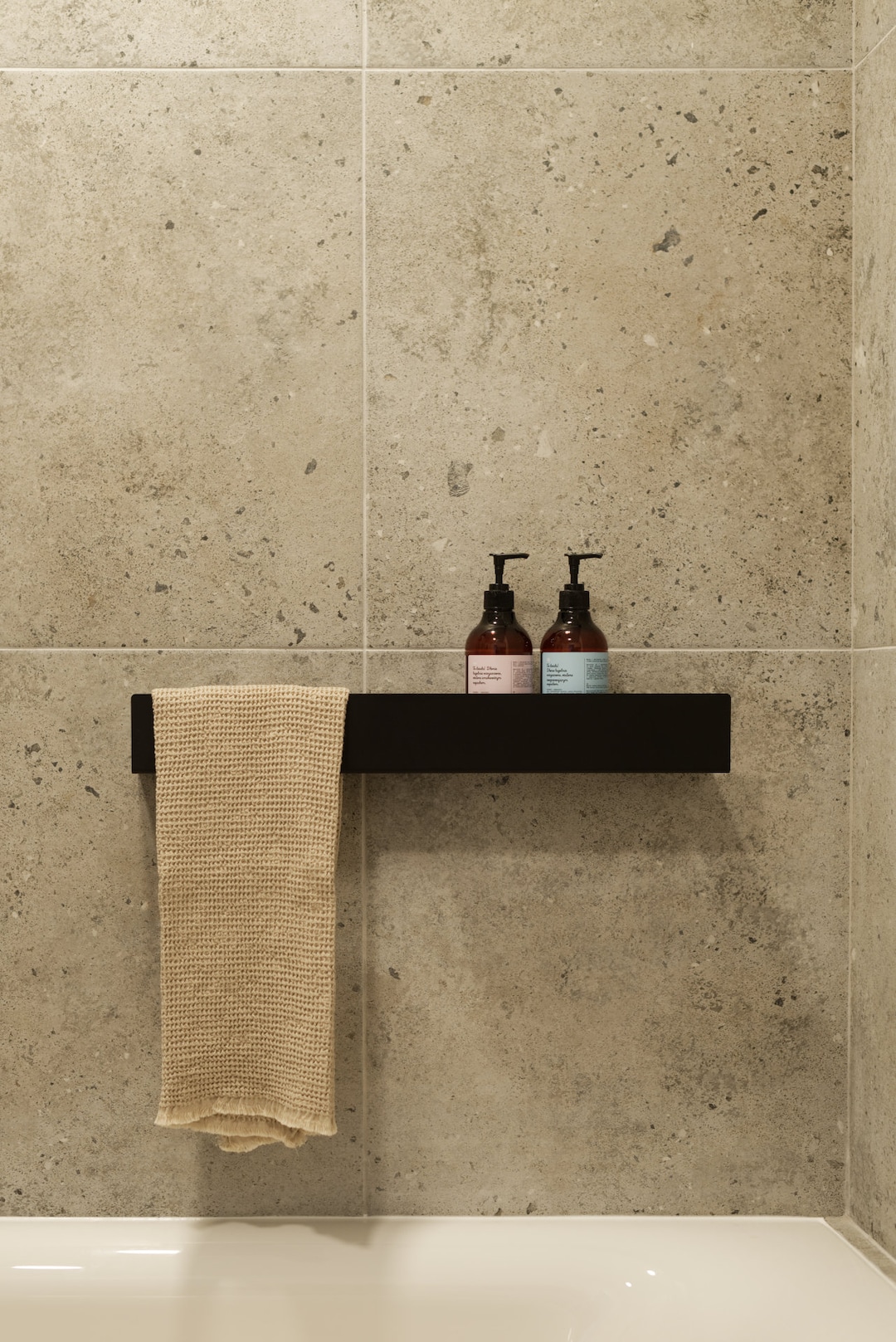 Modern Bathroom Shelf Industrial Bathroom Black Shower Shelf Etsy