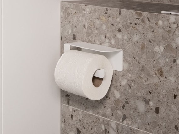 Modern White Toilet Paper Holder