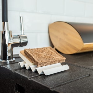 Porte-savon moderne noir pour savon en barre, design moderne, distributeur de savon avec drainage de l'eau image 6