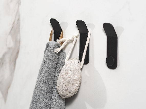 Black matte towel hook sale