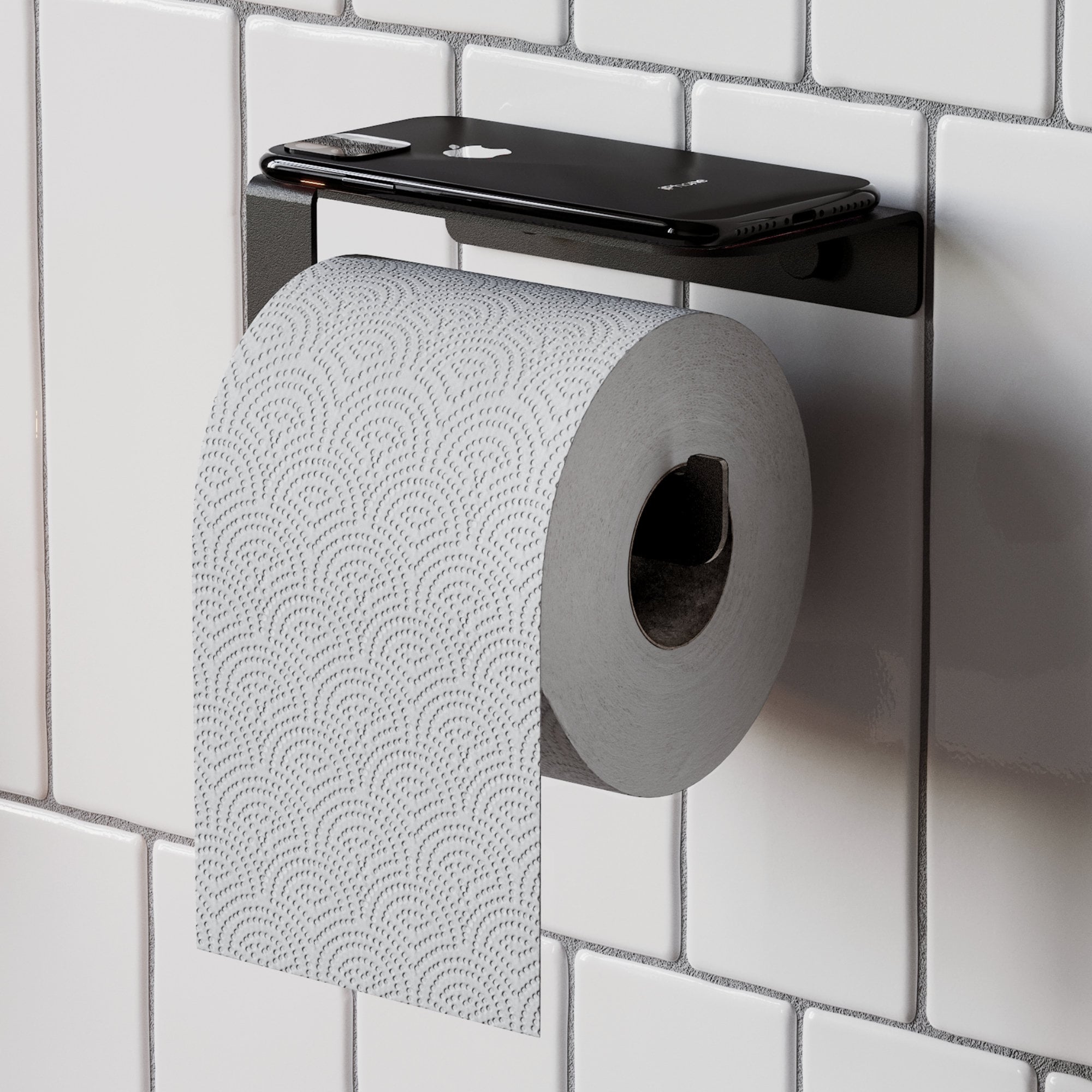 Modern Farmhouse Black Toilet Paper Holder DIARA, Bathroom Accessories Set,  Minimalist Toilet Paper Holders to Modern Bathroom, DABSTORY -   Singapore