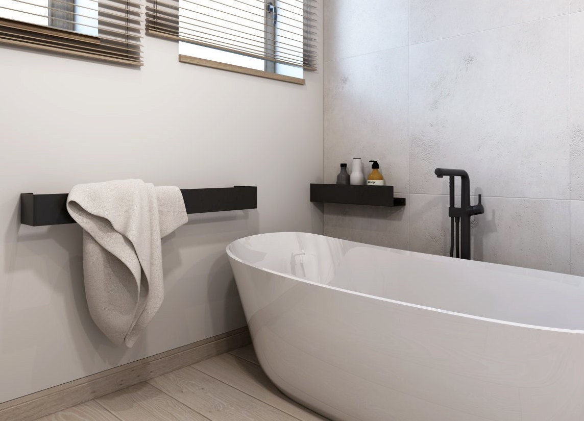 Black DOCIA Shower Shelf Etsy