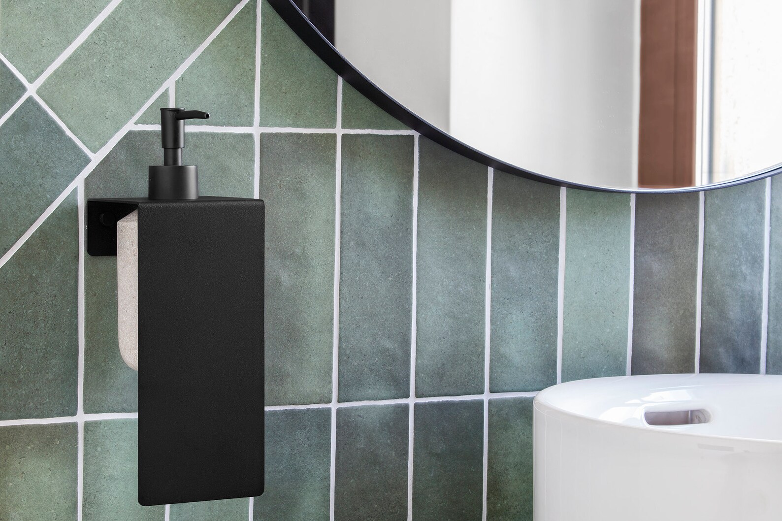 Modern Farmhouse Soap Dispenser Holder SAPO Black Bathroom Etsy