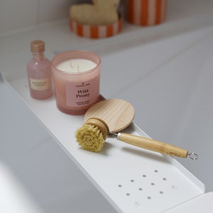 plateau de salle de bain blanc moderne support de baignoire plateau de rangement pour baignoire, plateaux de baignoire élégants et fonctionnels, support de baignoire de luxe AMMOS