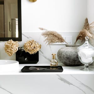 Matte Black Metal Catch All Tray - Bathroom Modern Minimalist Organizer, decorative tray LARS image 11