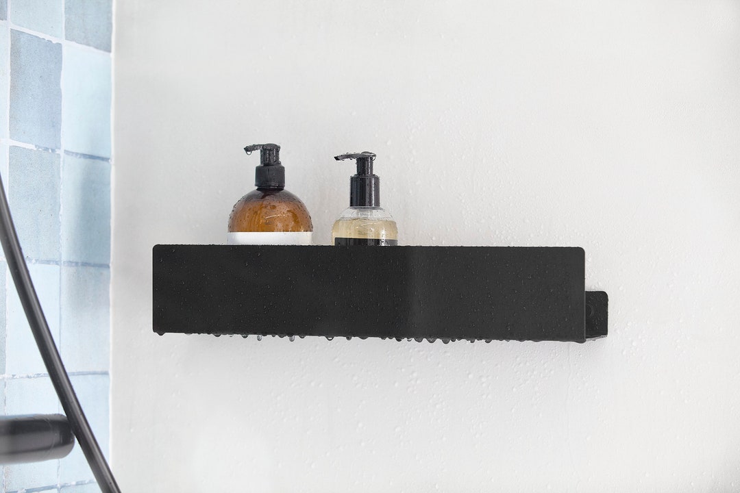 Shower Caddy Rustproof, Shower Shelves Self-adhesive With Hooks