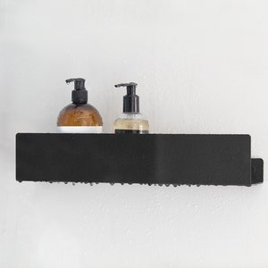 Design by Intent - Ever Life Designs Elegancia 10 Black Floating Shower and Bathroom Shelf