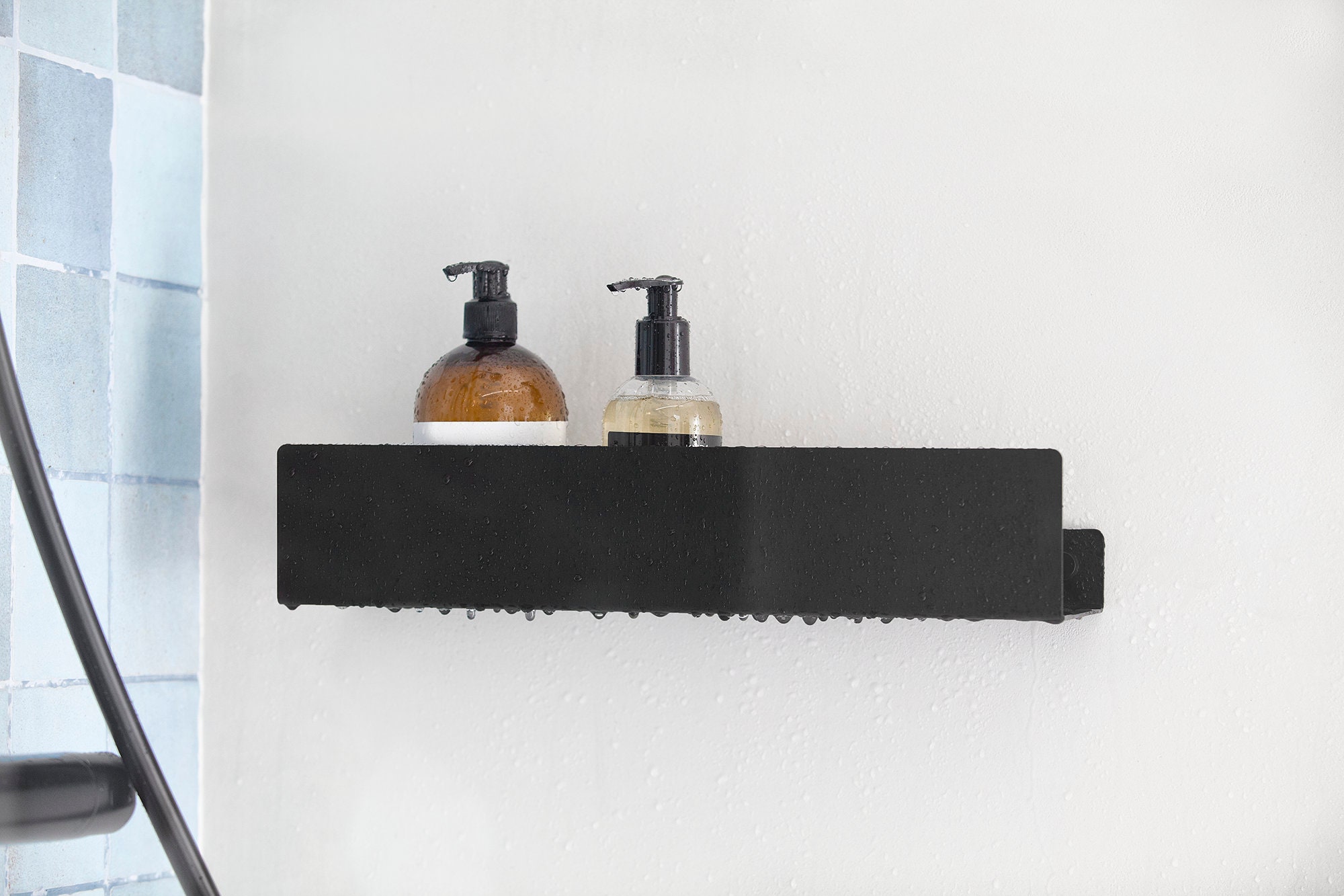 5 Pack Wall Mounted Adhesive Bathroom Organizer Shower Caddy with Soap Dish  Holder Matte Black - China Shower Rack, Bathroom Shower Caddy