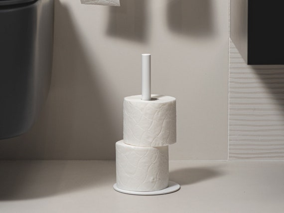 Toilet Paper Roll Storage Holder Modern Freestanding Bathroom