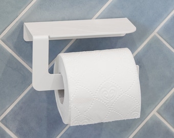 Minimalist Farmhouse white Toilet Paper Holder to modern bathroom DIARA, Bathroom accessories set, Minimalist toilet paper holders, dabstory