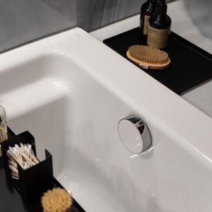 Matte Black Metal Catch All Tray - Bathroom Modern Minimalist Organizer, decorative tray LARS image 14