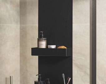 2 Mensole Bagno Trasparenti Adesive - Senza Foratura 30x10 Cm - Per Cucina, Camera, Ufficio - VEPEPE - Foto 8