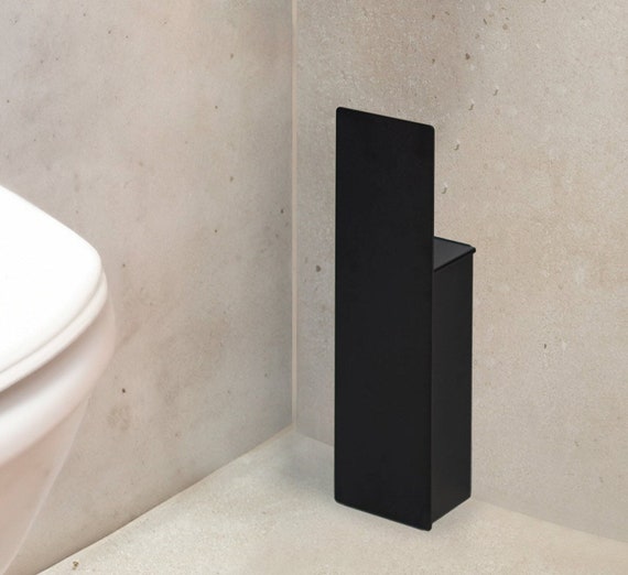 Escobilla de baño negra moderna, escobilla de WC simple