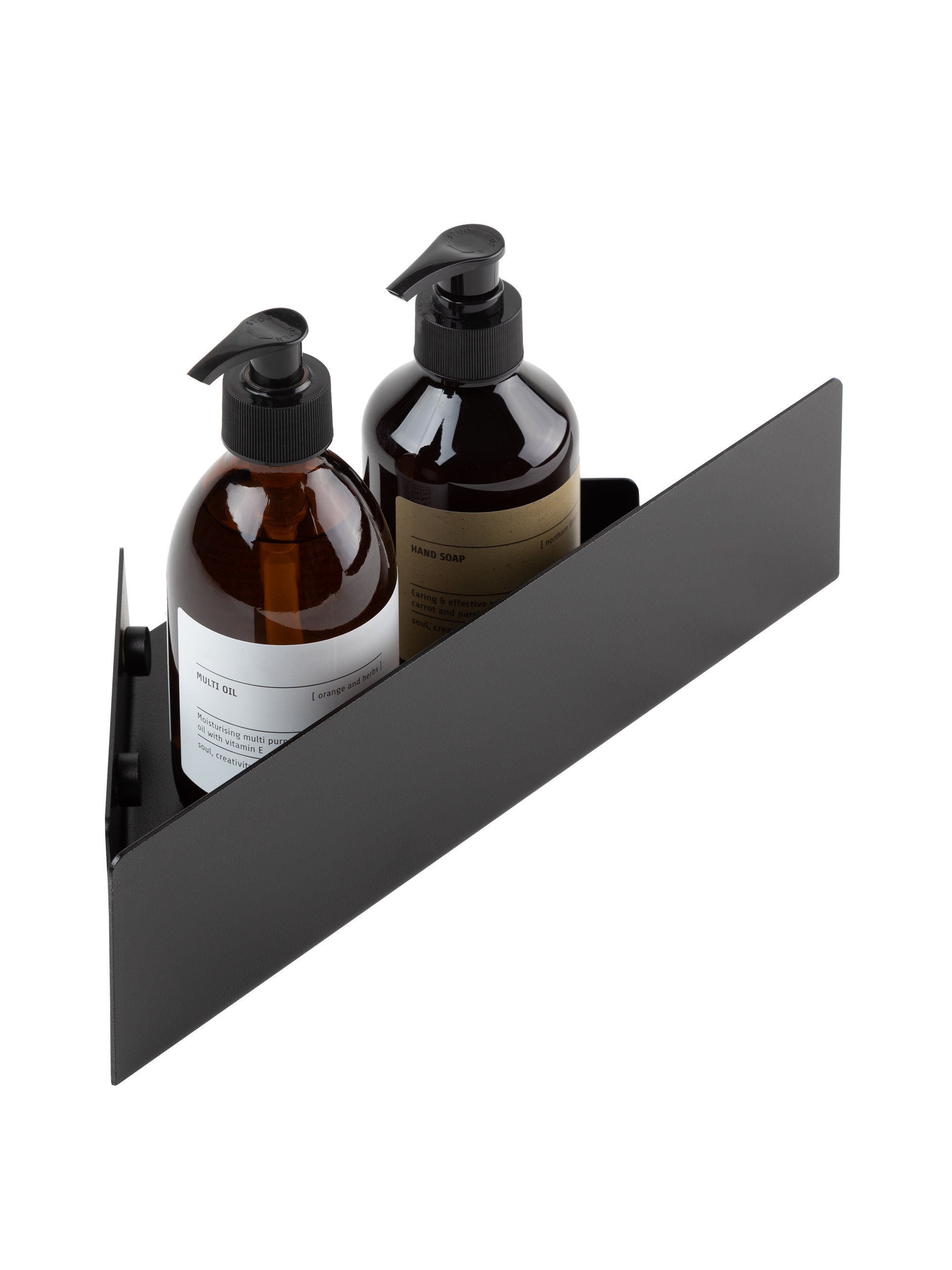 Black DOCIA Shower Shelf