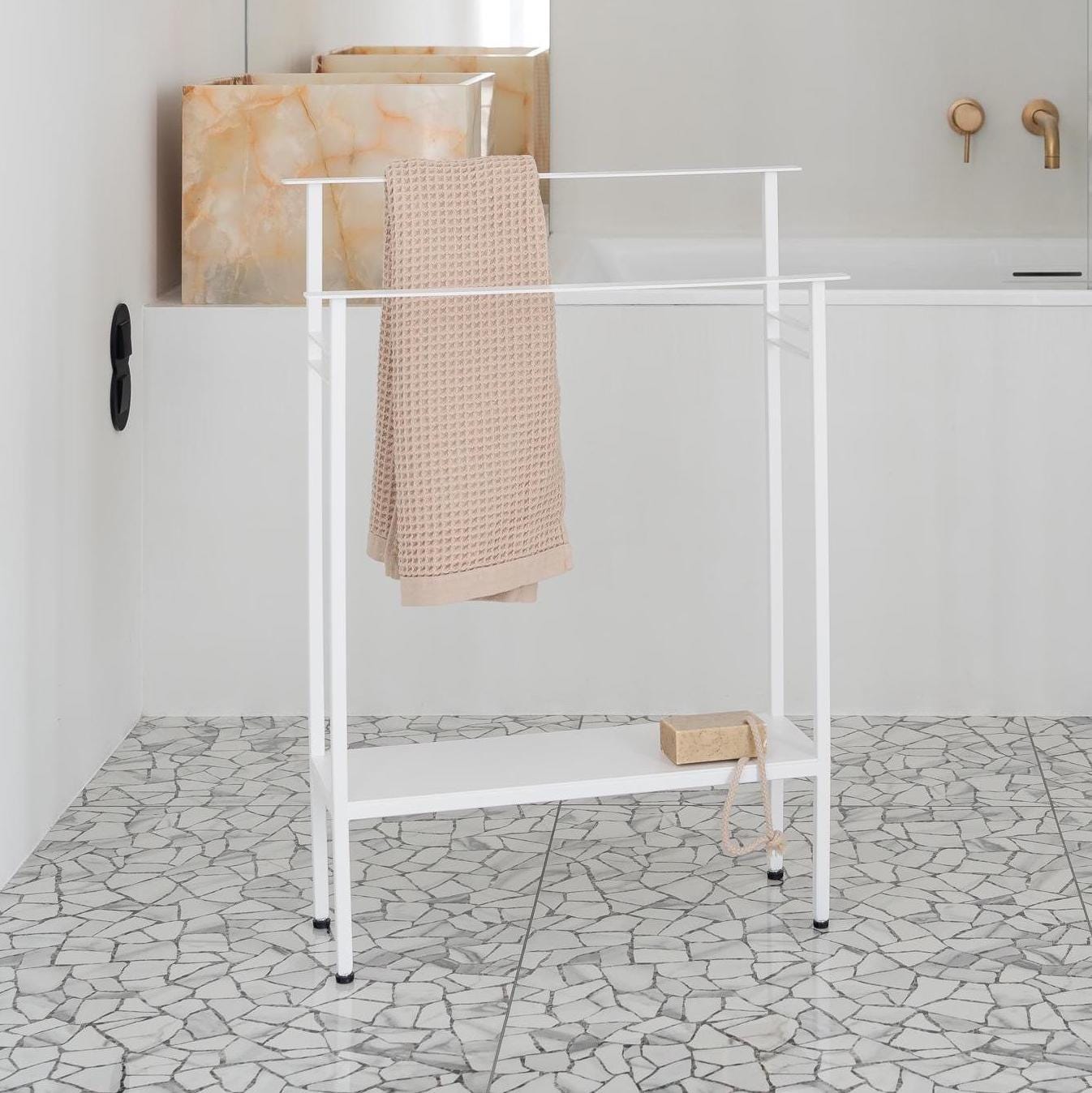 Free Standing Hand Towel Holder Honiter 4-Tier Freestanding Towel