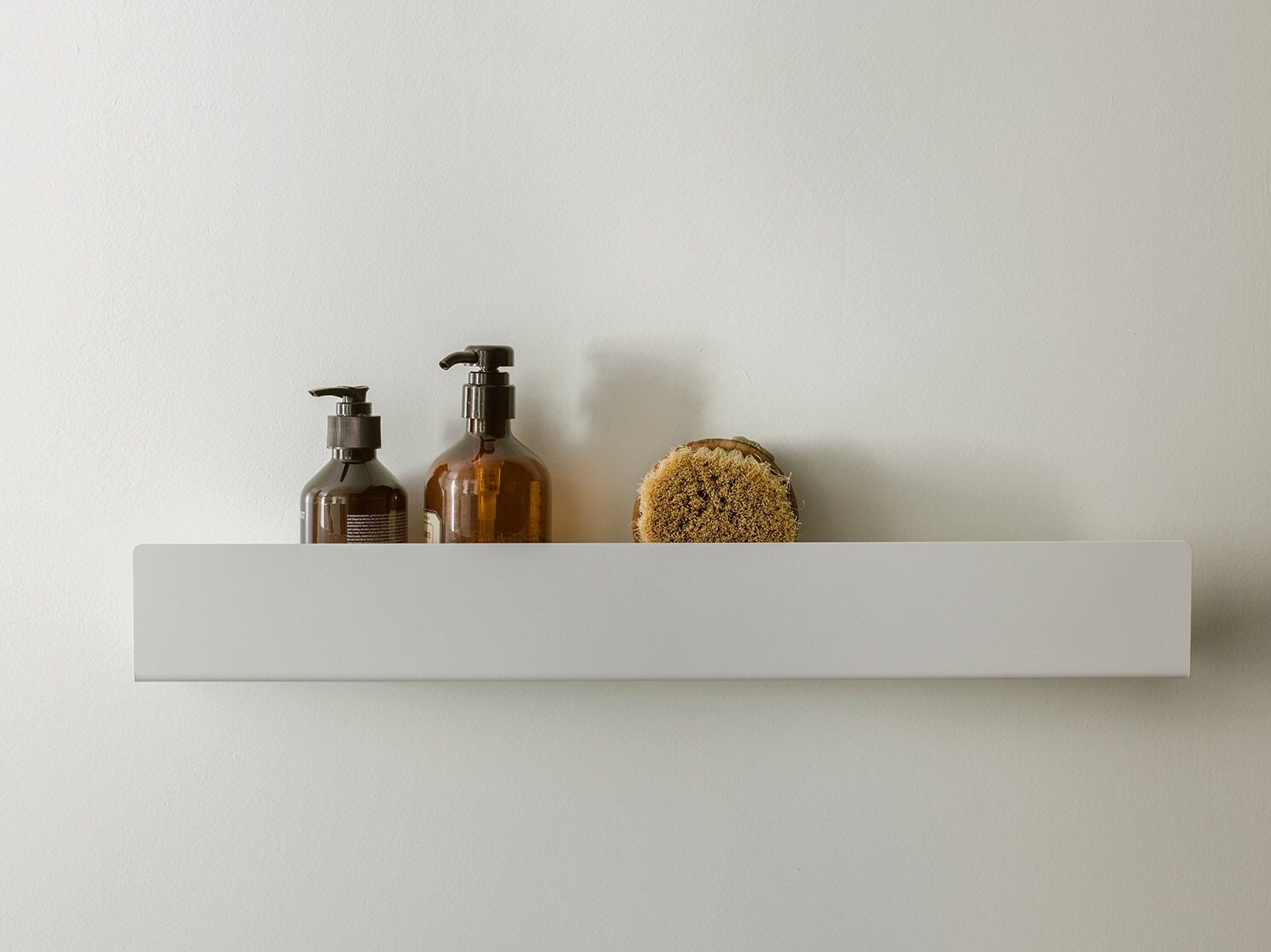 White Modern Shower Shelf , Bathroom Sfelf, Floating Shelf, Bathroom Shelves,  Minimalist Shelves, Industrial Accessories, DOCIA 