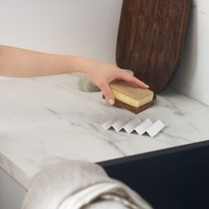 Porte-savon moderne noir pour savon en barre, design moderne, distributeur de savon avec drainage de l'eau image 4