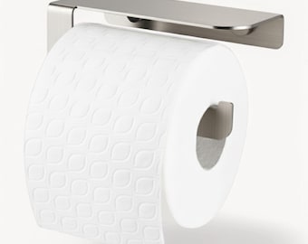 Modern Farmhouse brushed stainless steel Toilet Paper Holder inox, Minimalist Bathroom accessories set DIARA