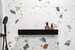 Modern Farmhouse Black Shower Shelf DOCIA, bathroom accessories set, bathroom shelves, minimalist shelves , industrial accessories, dabstory 
