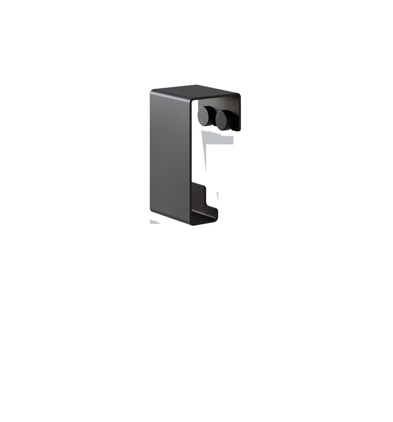 Black Towel Hanger, modern minimalist bathroom, hook ROY image 9