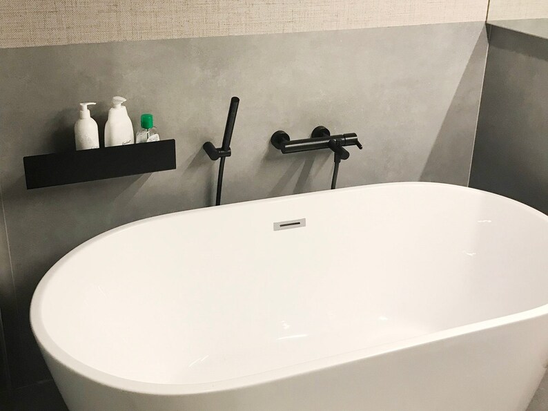 Black DOCIA Shower Shelf Etsy