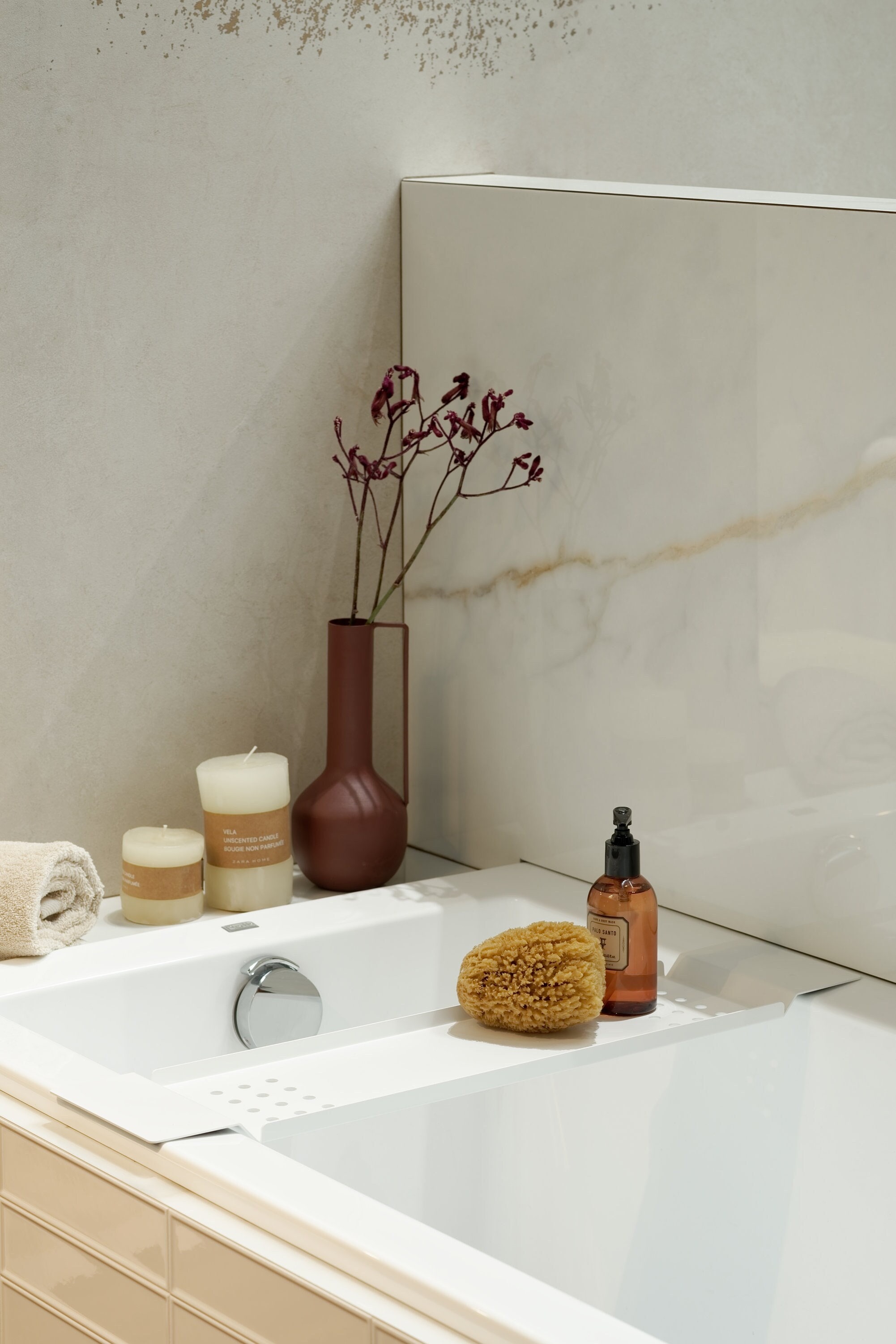 White Modern Bathtub Tray AMMOS Elegant Bathtube Caddy Trays Etsy