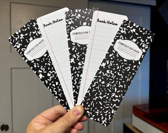 3D Printed Composition Notebook Bookmark