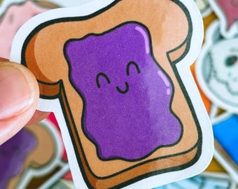 PB and Jelly Food Vinyl Sticker